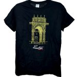 Camisa negra fachada oro